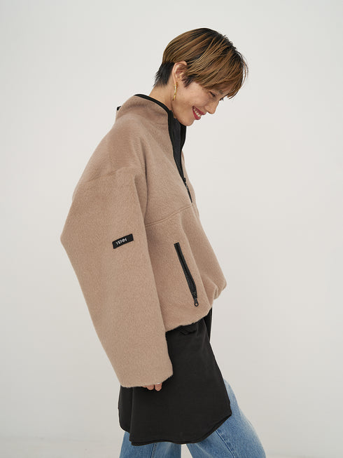 【 予約:11月中旬 】SHAGGY HALF ZIP JK /Y254-41126